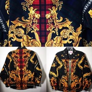 Vintage Windbreaker Angel Chain Medium Petite